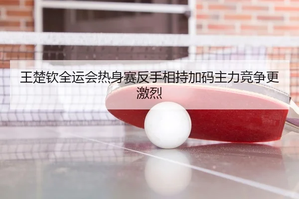王楚钦全运会热身赛反手相持加码主力竞争更激烈